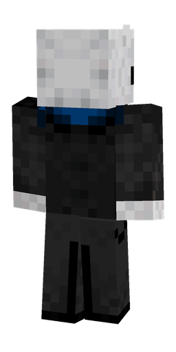 Black skin: body, back render