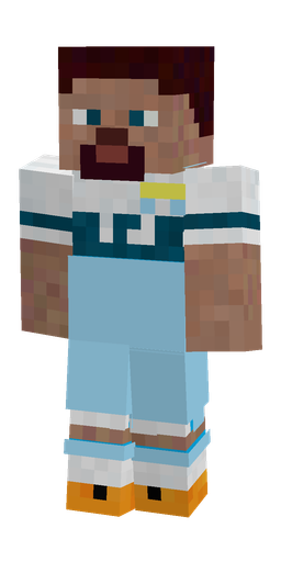 Blue skin: body, front render