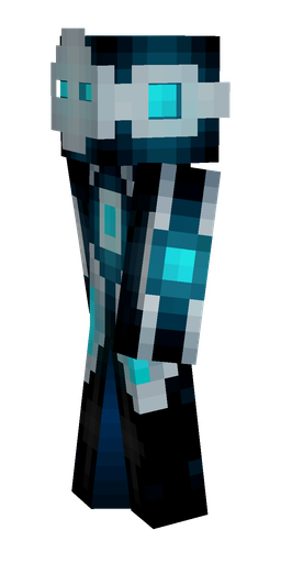 Black skin: body, left side render