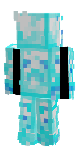 Blue skin: body, back render