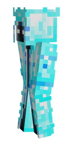 Blue skin: body, left side render