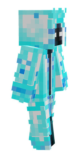 Blue skin: body, right side render