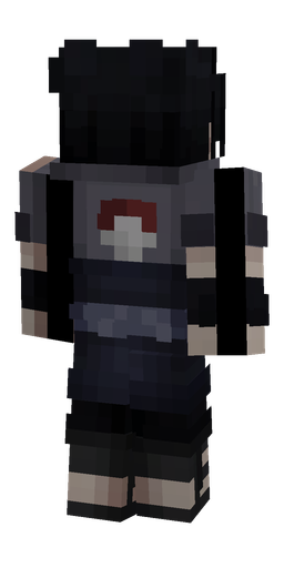 Black skin: body, back render