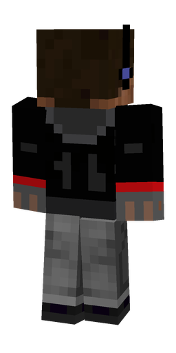 Black skin: body, back render