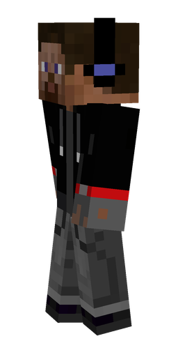 Black skin: body, left side render