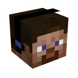 Black skin: head render