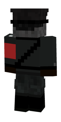 Black skin: body, back render