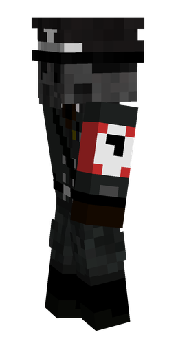 Black skin: body, left side render