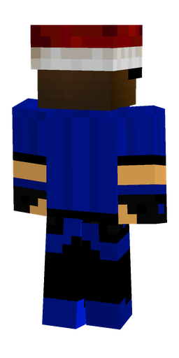Black skin: body, back render