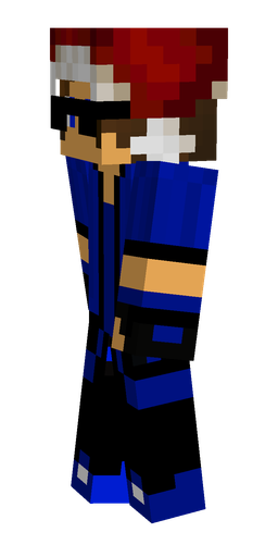Black skin: body, left side render