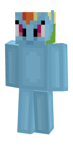 Blue skin: body, front render