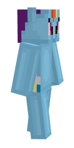 Blue skin: body, right side render