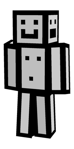 Black skin: body, back render