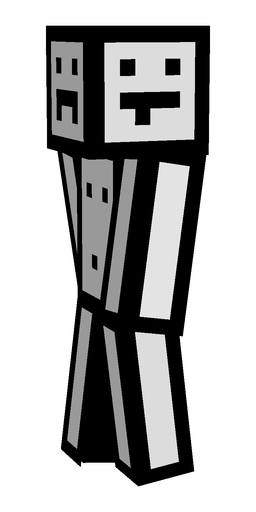 Black skin: body, left side render
