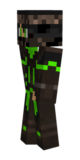 Black skin: body, left side render