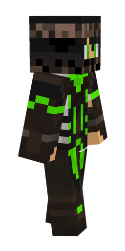 Black skin: body, right side render