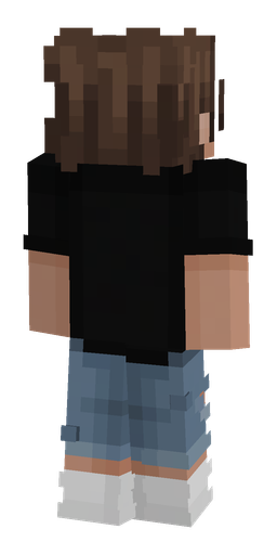 Black skin: body, back render