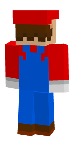 Blue skin: body, back render