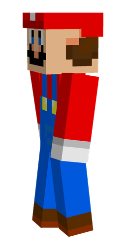 Blue skin: body, left side render