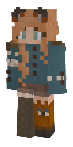 Blue skin: body, front render