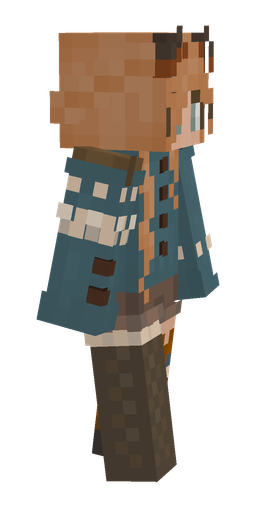 Blue skin: body, right side render