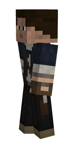 Black skin: body, left side render