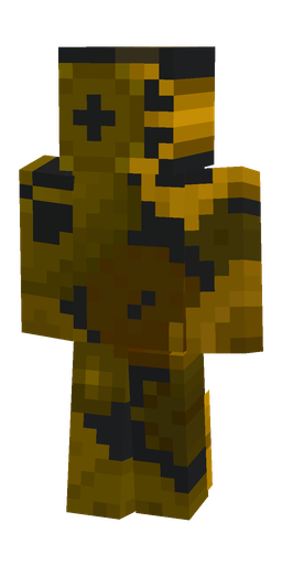 Black skin: body, back render