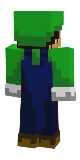 Blue skin: body, back render