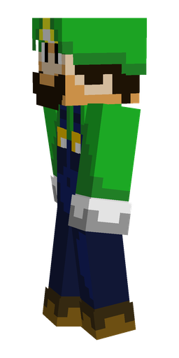 Blue skin: body, left side render