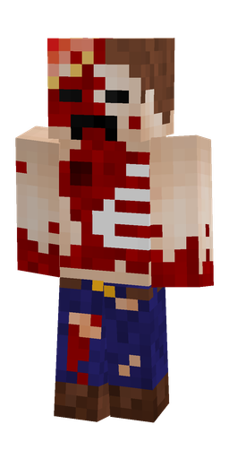Blue skin: body, front render