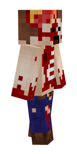 Blue skin: body, right side render