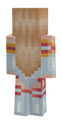 Blue skin: body, back render