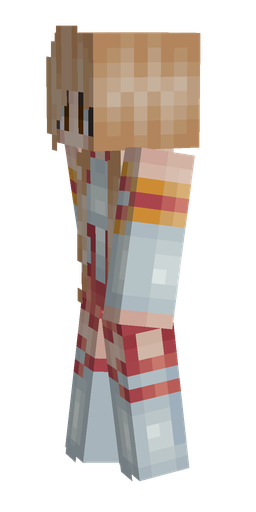 Blue skin: body, left side render