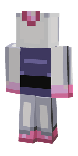 Blue skin: body, back render