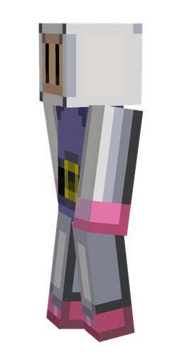 Blue skin: body, left side render