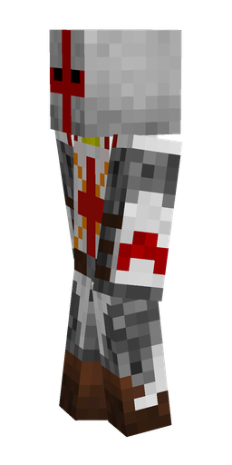 Brown skin: body, left side render