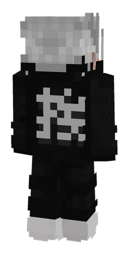 Black skin: body, back render