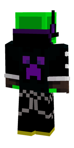 Black skin: body, back render