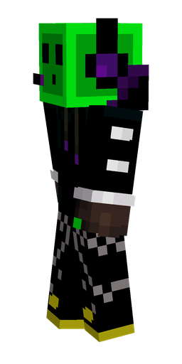 Black skin: body, left side render