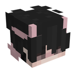 Black skin: head render