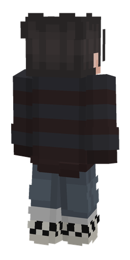 Black skin: body, back render