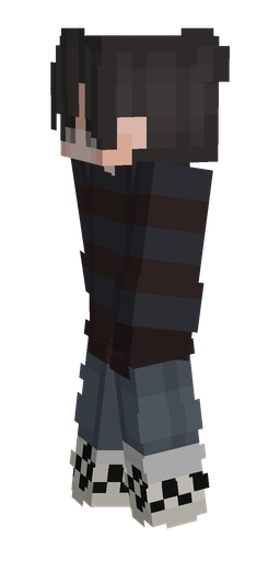 Black skin: body, left side render