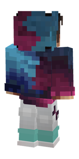 Blue skin: body, back render