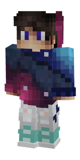 Blue skin: body, front render