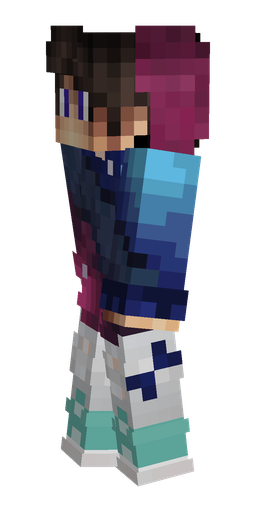 Blue skin: body, left side render