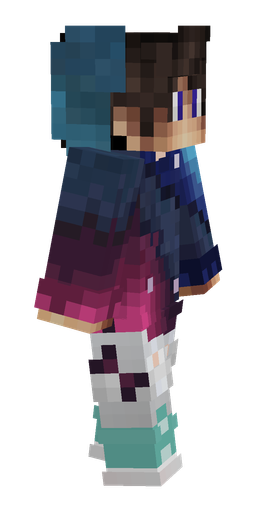 Blue skin: body, right side render