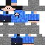 Blue skin: raw texture render