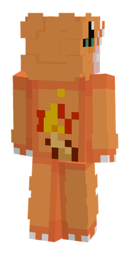 Orange skin: body, back render