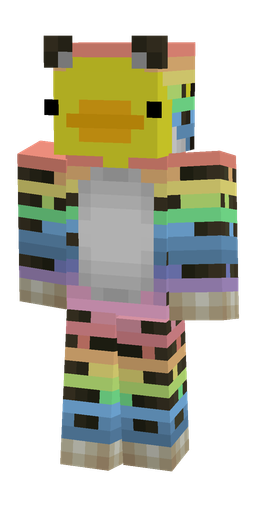 Blue skin: body, front render