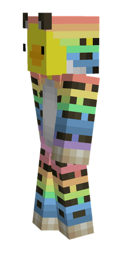 Blue skin: body, left side render